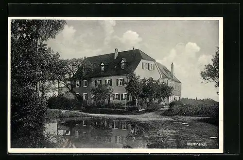 AK Gräfenberg /Ofr., Haus Martinsruh mit Weiher