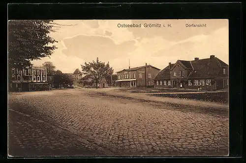 AK Grömitz i. H., Ostseebad, Dorfansicht