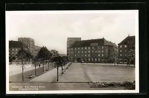 AK Hannover, Karl-Peters-Platz, Stresemannallee