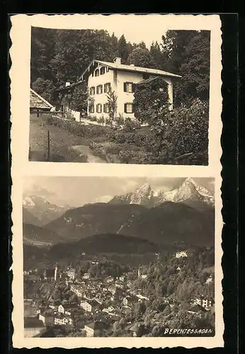 AK Berchtesgaden, Ortsansicht aus der Vogelschau