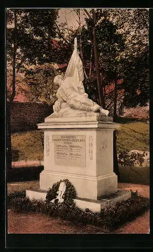 AK Uffenheim, Kriegerdenkmal mit Park
