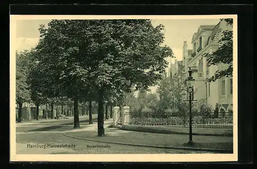 AK Hamburg-Harvestehude, Benediktstrasse