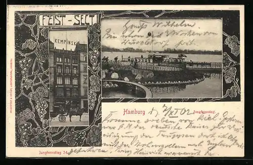 AK Hamburg-Neustadt, Jungfernstieg 24, Kempinski