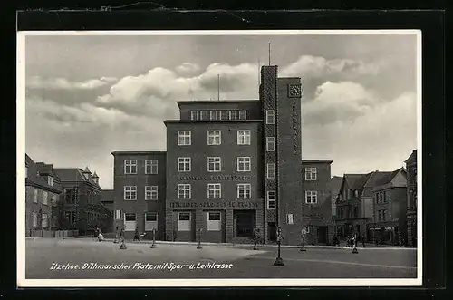 AK Itzehoe, Dithmarscher Platz mit Sparkasse