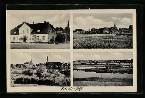 AK Lebrade i. Holst., Ortsansicht mit Kirche