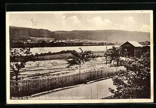 AK Albbruck-Dogern, Blick in die Schweiz über Baustelle