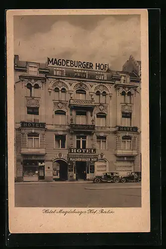 AK Berlin, Hotel Magdeburger Hof