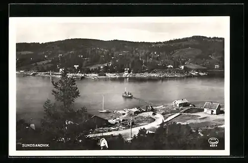 AK Sundsandvik, Ortsansicht aus der Vogelschau