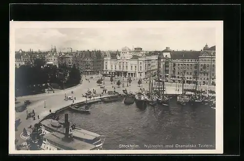 AK Stockholm, Nybroplan med Dramatiska Teatern
