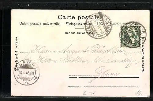 AK Winterthur, Partie in der Aeusseren Schaffhauserstrasse