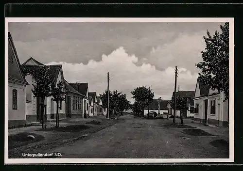 AK Unterpullendorf, Hauptstrasse durch das Dorf