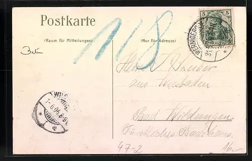 Künstler-AK Studentenwappen mit Krone, Huette