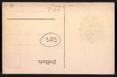 Künstler-AK Markomannia sei`s Panier, Studentenwappen