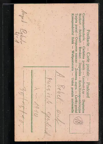 AK August Bebel, Arbeiterbewegung