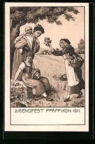 Künstler-AK Pfäffikon, Jugendfest 1911