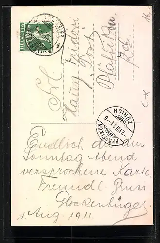 Künstler-AK Pfäffikon, Jugendfest 1911