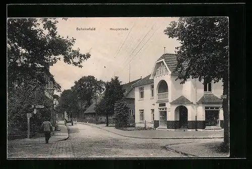 AK Schenefeld, Partie in der Hauptstrasse