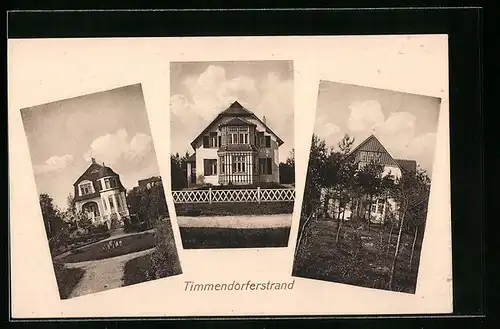 AK Timmendorferstrand, Ansichten dreier Villen