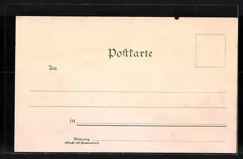 Lithographie Neubreisach, Artillerie- und Infanterie-Kasernen, Garnison-Verwaltung, Unteroffizier Vorschule, Rathhaus