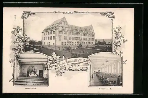 AK Münnerstadt, Studienseminar, Hauskapelle, Studiersaal I.