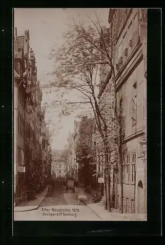 AK Hamburg, alter Wandrahm 1878, Fotoverlag Strumper & Co.