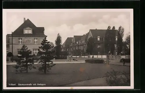 AK Velbert, Blumenstrasse mit Anlagen