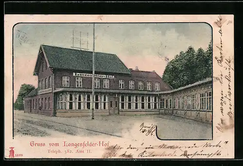AK Hamburg-Langenfelde, Gasthaus Langenfelder Hof