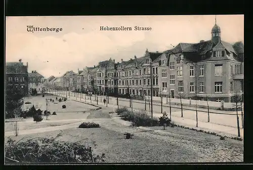 AK Wittenberge, Gebäude an der Hohenzollern Strasse