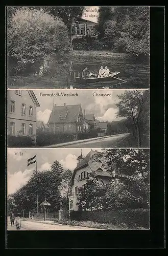 AK Barmstedt-Vossloch, Villa, Schloss Rantzau, Chaussee