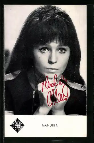 AK Musikerin Manuela in Uniform, Autograph