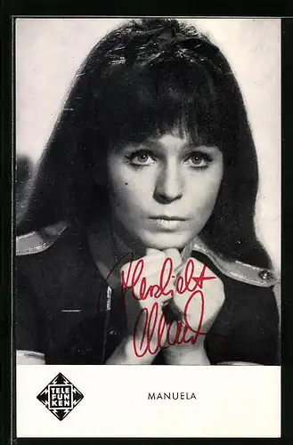 AK Musikerin Manuela in Uniform, Autograph