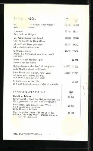 AK Musiker Renè Carol erwartungsvoll in die Kamera blickend, Autograph