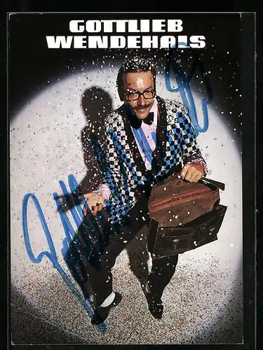 AK Musiker Gottlieb Wendehals mit Autograph