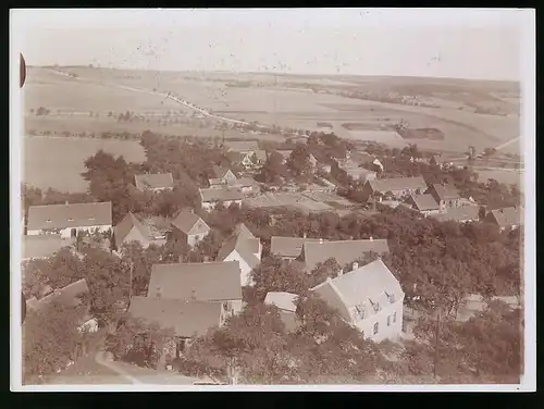 Fotografie Brück & Sohn Meissen, Ansicht Zscheiplitz, Blick auf den Ortsteil mit Wohnhäusern