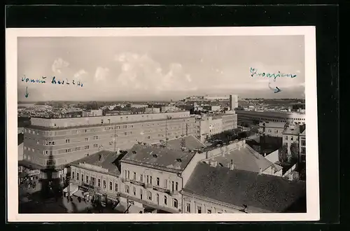 AK Ujvidek, Totalansicht der Stadt