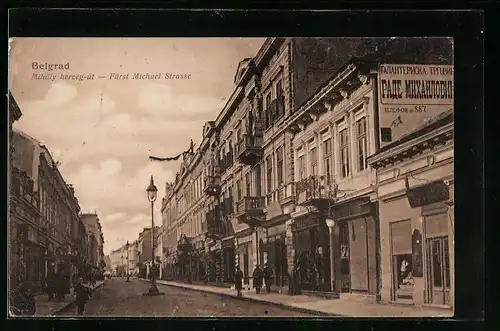 AK Belgrad, Mihály herceg-út, Fürst Michael Strasse