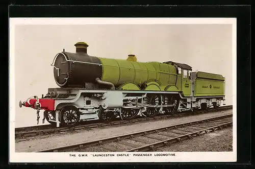 AK The GWR Launceston Castle Passenger Locomotive, englische Eisenbahn