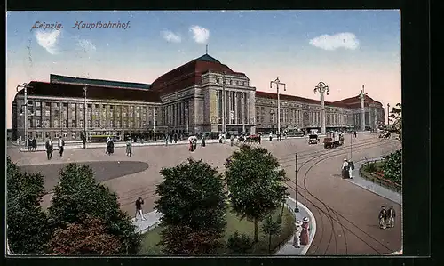 AK Leipzig, Partie am Hauptbahnhof