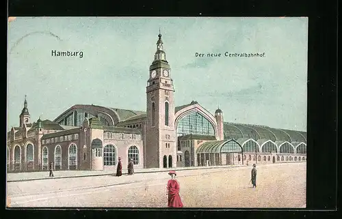 AK Hamburg-St.Georg, Der neue Centralbahnhof