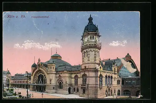 AK Köln a. Rh., Der Hauptbahnhof