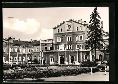 AK Zittau, Blick zum Bahnhof