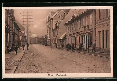 AK Mitau, Partie in der Palaisstrasse