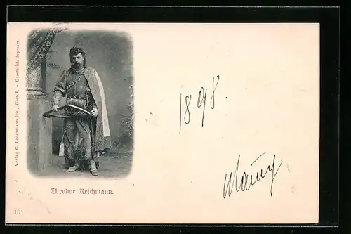 AK Schauspieler Theodor Reichmann im prächitgen Kostüm