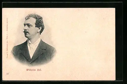 AK Schauspieler Wilhelm Bes im Profil