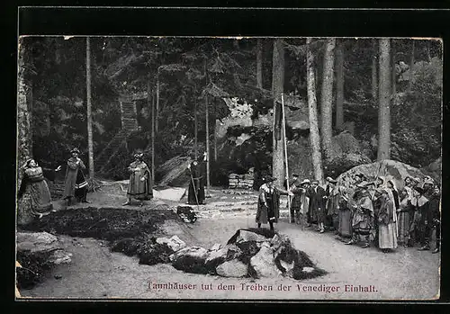 AK Wunsiedel /Fichtelgebirge, Bergfestspiel: Die Losburg 1912