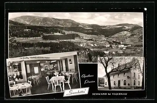 AK Schwand bei Tegernau, Gasthaus Pension Seehütte, Ortsansicht