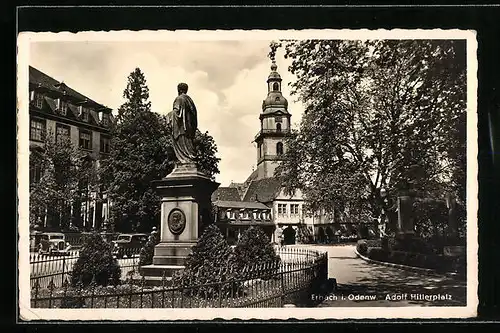 AK Erbach i. Odenw., Blick auf platz