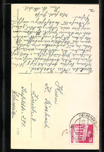 AK Heppenheim a. d. B., Rathaus mit Brunnen