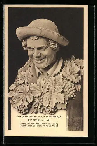 AK Frankfurt a. M., Der Lachhannes in der Taunusanlage
