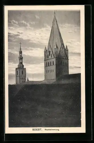 AK Soest, Nachtstimmung, Kirche